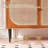 55.12"Retro Rattan Storage Side Cabinet