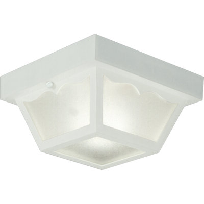 Plafonnier encastré d'extérieur blanc 8,25 po Bracken One