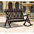 Adirondack Rocking Chair Outdoor Wooden Rocking Chair, Double-Person Rustic Adirondack Rocker