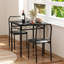 Ensemble de table de salle à manger 3 pièces Prentiss pour 2 personnes, petite table de cuisine et chaises, ensemble de table de pub, mobilier de salle à manger coin-repas, ensemble bistro peu encombrant avec 2 chaises-1159267722