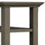 Table de bout transitionnelle en bois massif avec 2 tablettes ouvertes Acadian-944659078-1063236911