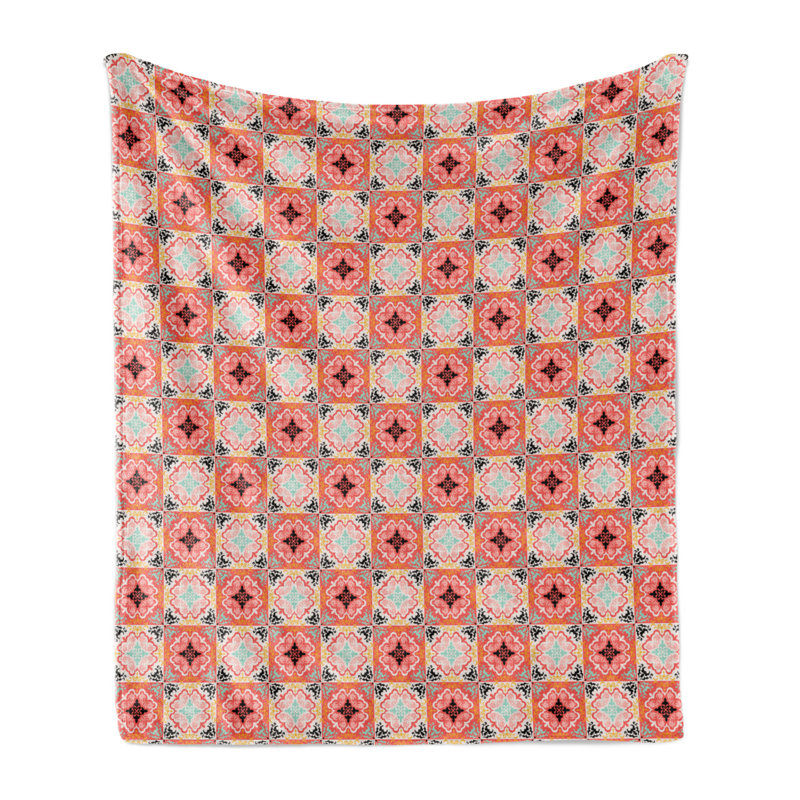 Hand Woven Throw Blanket, 50" W x 70" L
