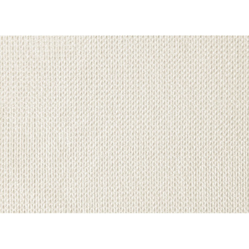 Lit en chenille et noyer beige Kaleea
