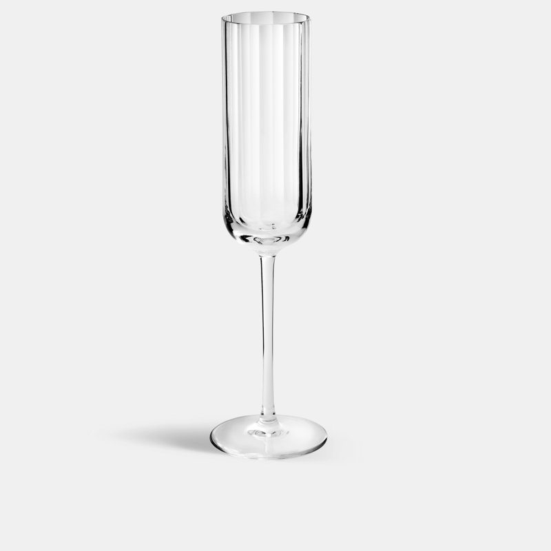 Fluted Collection Handmade Crystal Flute