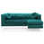 Velours vert est en rupture de stock