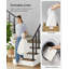 Wood Rolling Laundry Hamper with Handles-1671850586