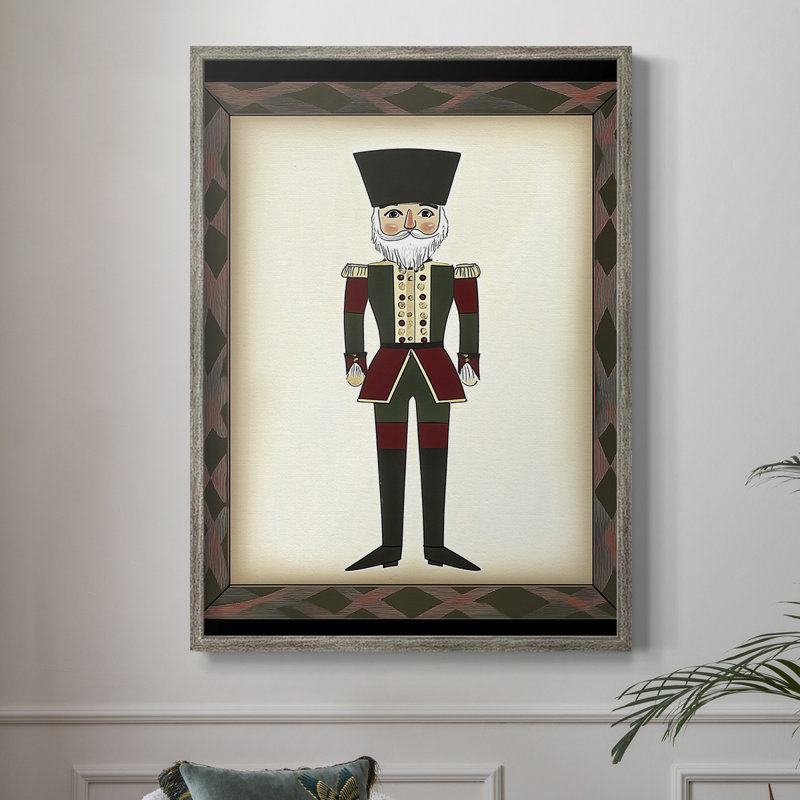 «Christmas Holiday Art CXVI», reproduction d'art encadrée - bois massif, H 11 po x l 9 po
