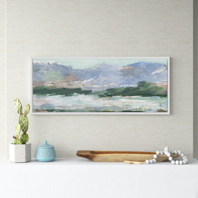 «Pastel Mountain View II», toile encadrée