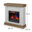 Foyer électrique duraflame, blanc rustique