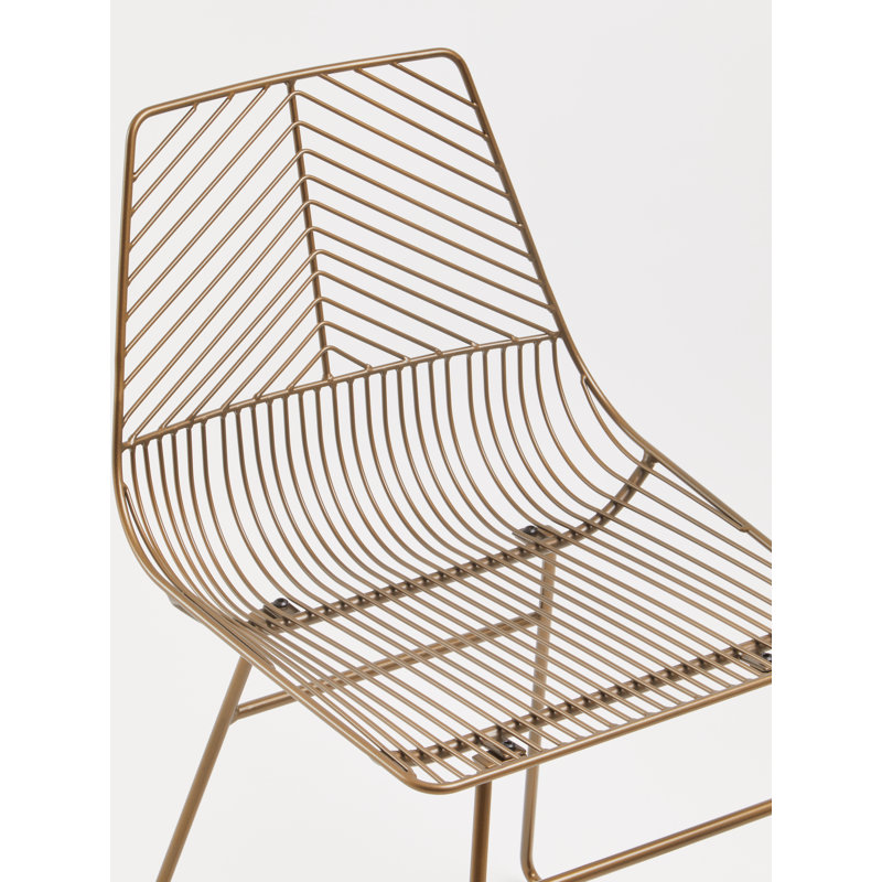 Outdoor Patio Dining Side Chair, Bronze