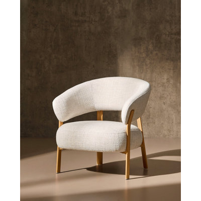 Upholstered Fabric Armchair