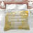 Abstract Yellow Brushstrokes Comforter-126684873