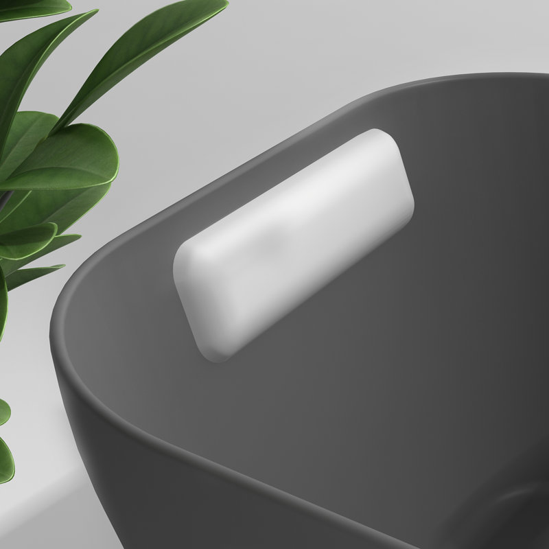 Élégant coussin de bain en silicone blanc