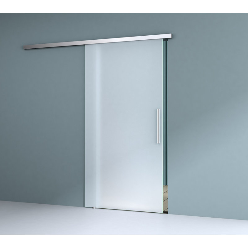 Durovin 1025mm internal Sliding Glass Door Fully Frosted Bar Handle With Track 6.7ft, 900mm x 2050mm