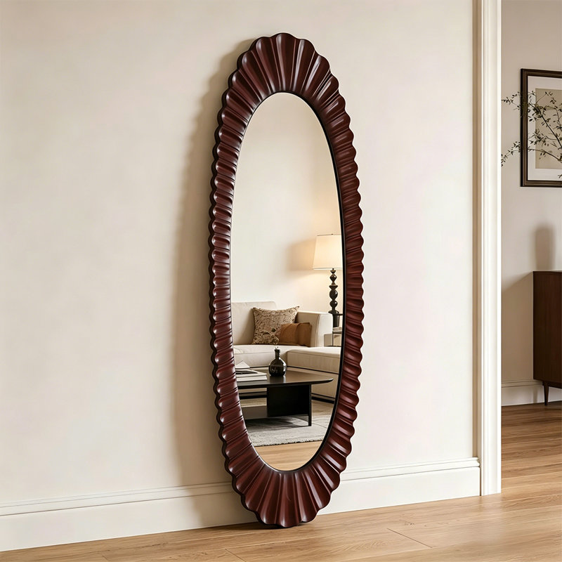 Miroir mural 70,87 "style américain, H 70,87 po x l 31,5 po x P 1,38 po