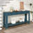 63 Inch Console Table/Sofa Table With Storage Drawers And Bottom Shelf For Entryway And Hallway