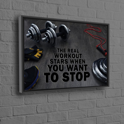 Sturdy Cotton Canvas Featuring Motivational Sports Design Ideal for Wall Decoration in Gym or Man Cave