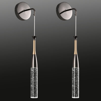 Modern Led Bubble Crystal Wall Sconces Wall Light Sconces(2 Pack)