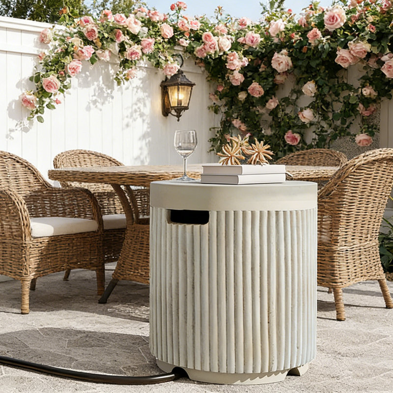Couvercle de réservoir de propane rond, Beige