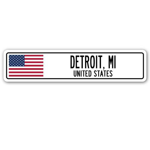 Plaque de rue Abilene, Detroit, Mi, États-Unis, H 4 po x l 18 po x P 1 po