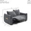 Ensemble de canapé inclinable électrique Boneless, ensemble de mobilier de salon, ensemble de canapé en cuir avec porte-gobelet USB-132402631