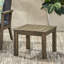 Table d'appoint en bois gris - minimaliste avec design, l 20,05 po x P 20,05 po, H 15,17 po, minimaliste-1499144153