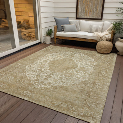 Tapis ivoire intérieur / extérieur Naraxa