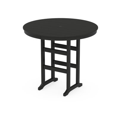 POLYWOOD Round Farmhouse Bar Table