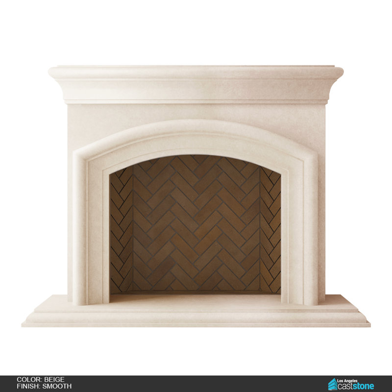 Vira Fireplace Surround, Smooth/Beige