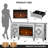 Mirrored Tv Stand With Fireplace For 65+ Inch Tv, Silver Electric Fireplace With Drawers And Storage Space, Modern Entertainment Center With Crushed Diamond For Living Room Remote Control
