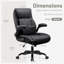 Fauteuil de direction ergonomique en cuir de polyuréthane avec dossier indépendant Loriece-27496489