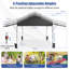 10 Ft. W X 17.6 Ft. D Metal Pop-Up Canopy