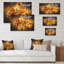 Fleurs orange orangées - reproduction sur toile-1327433207-1327433155
