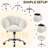Boucle Upholstered Desk Chair-1963389687