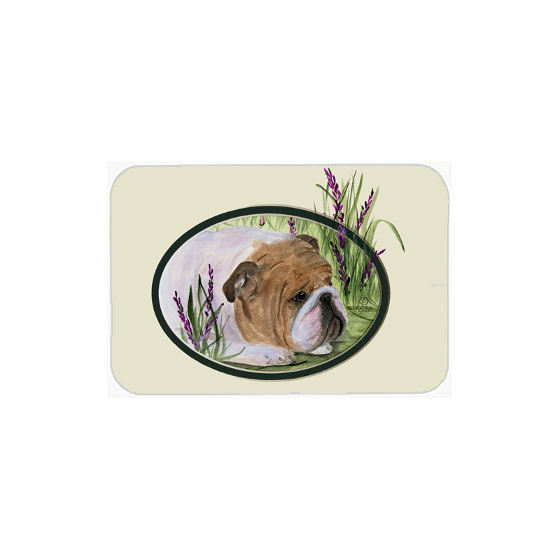 Planche à découper en verre English Bulldog