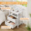 46cm W Steel Bedside Table-296697546