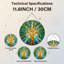 12"H Tree Of Life Stained Glass Window Panel-1613182141