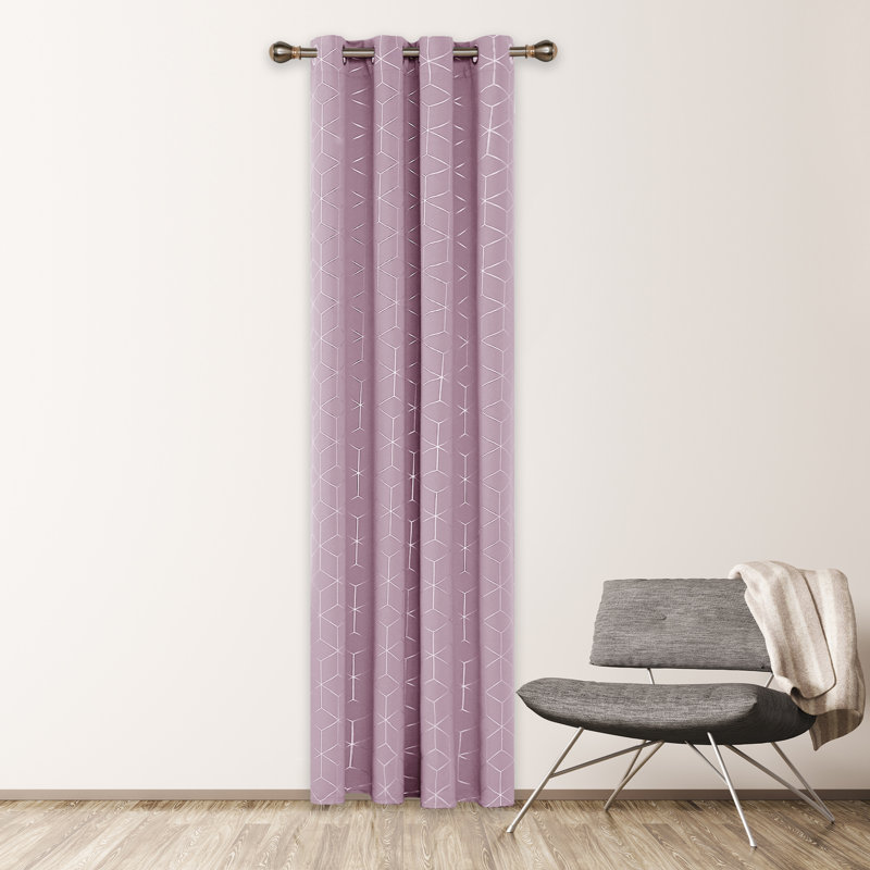 Juliah Room Darkening Curtain Single Panel, 52" W x 95" L