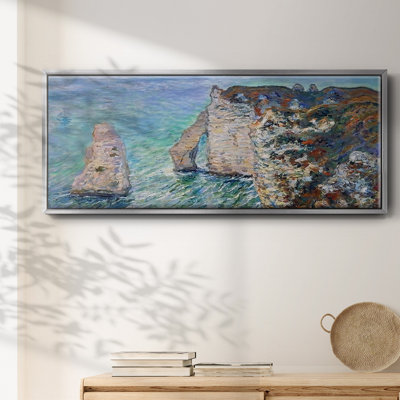 The Rock Needle and the Porte d'Aval, 1886 q - Framed Canvas