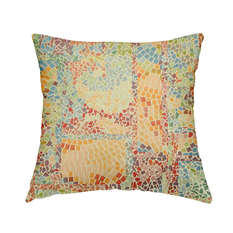 Uhrichsville Abstract Rectangular Cushion, Yellow