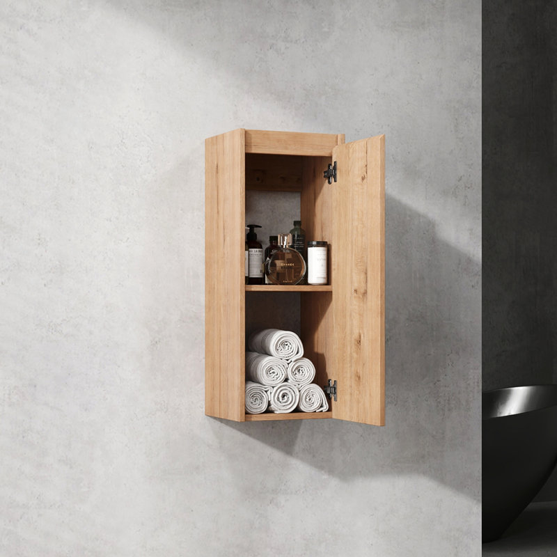 Meuble-lavabo mural 24 po avec lavabo et armoire latérale, portes à fermeture douce, armoire combinée 24 po, 24"