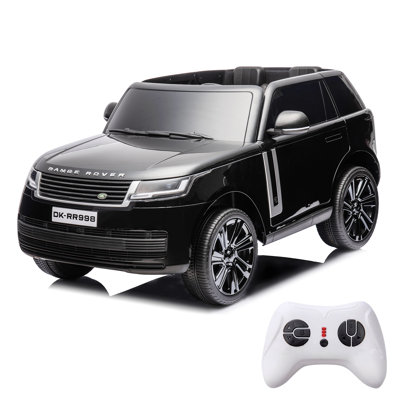 24V Officially Licensed Land Rover Ride On Car, 2-Seater Electric Vehicle with Parent Remote Control, 3 Speed Modes, Wireless Music, Spring Suspension and LED Lights