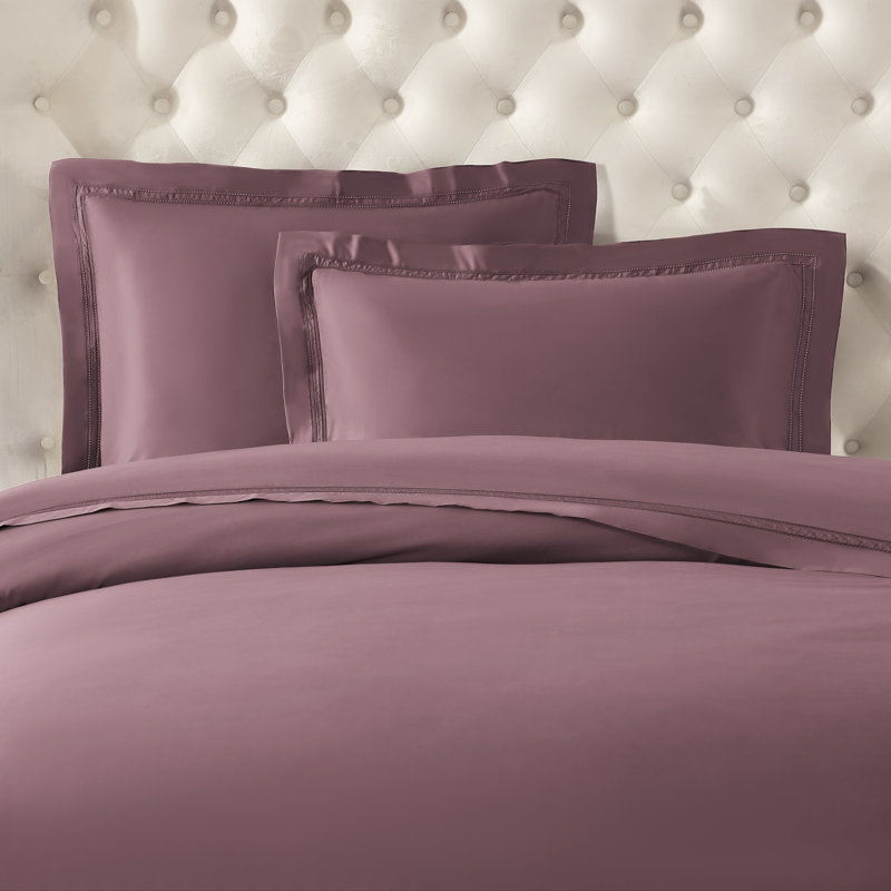 Yalda Duvet Cover Set, Raisin, King