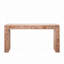 Console en bois rustique avec accent de bûches naturelles