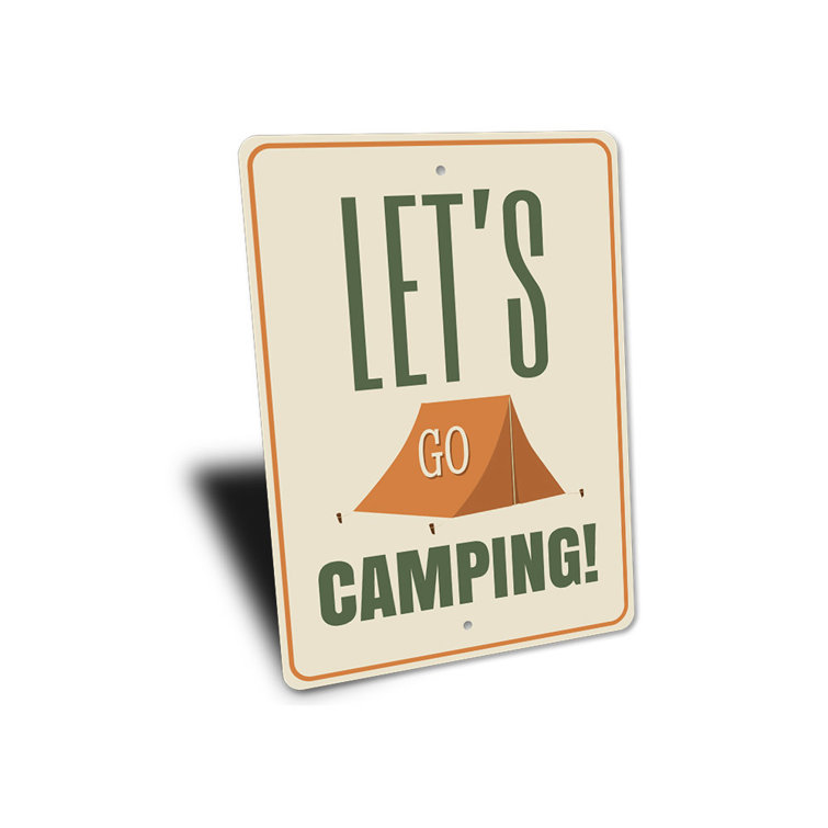 Lizton Sign Shop, Inc Let's Go Camping Sign - Wayfair Canada