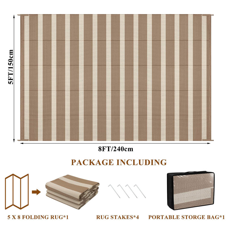 Tapis d'extérieur imperméable 5 x 8 po