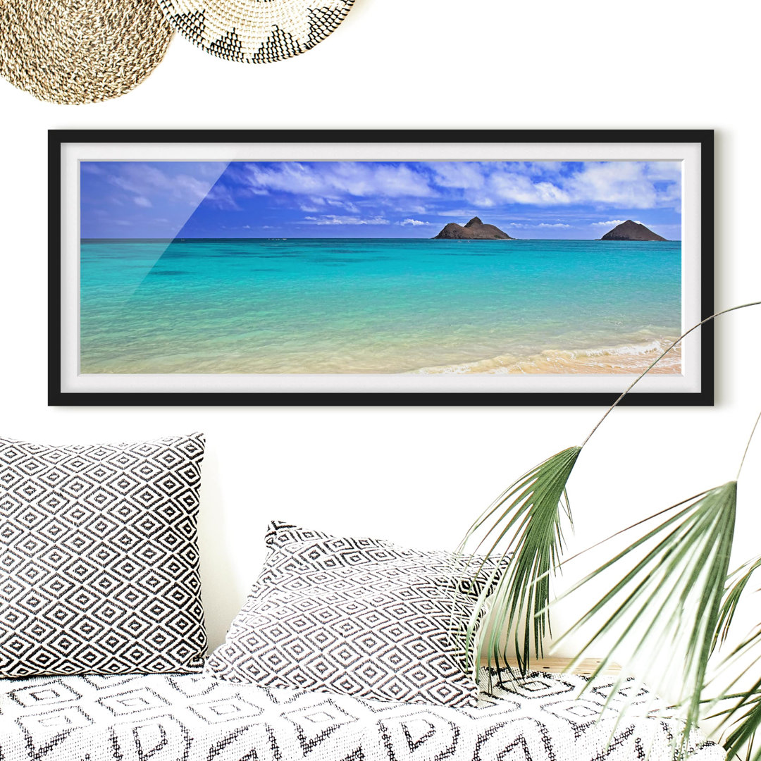 Picture With Frame - Paradise Beach - Panorama Landscape - B