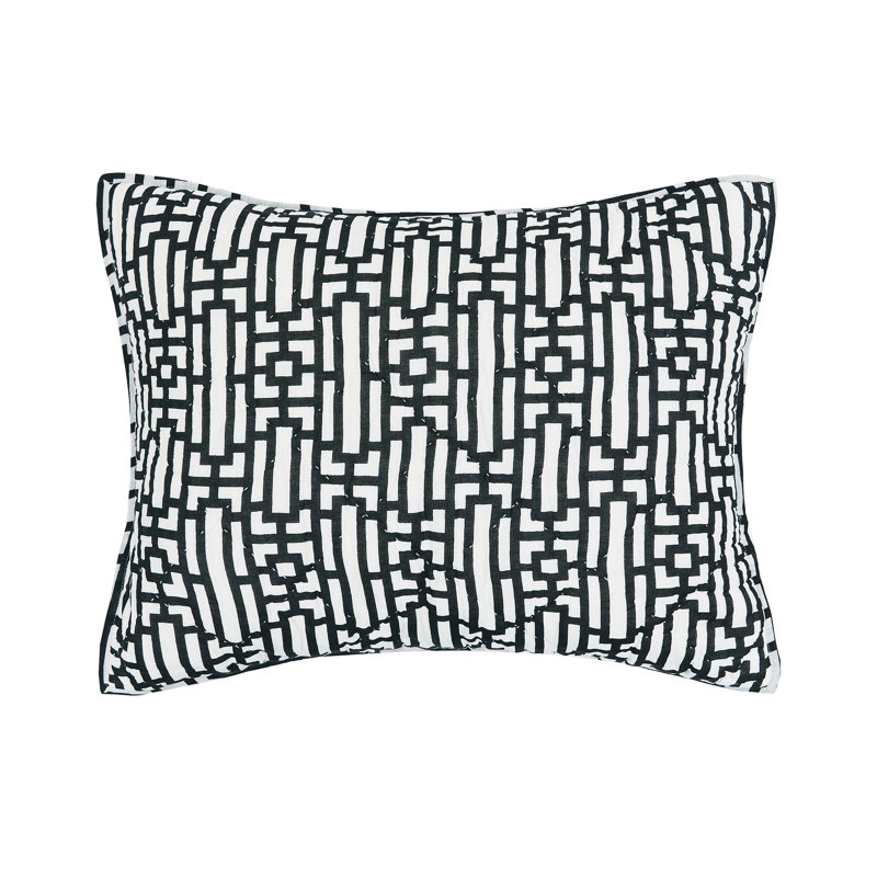 Naya Cotton Geometric Sham Set, Standard