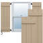 Volets en composite à trois planches EnduraCore l 16 1/8 po x H 25 po, apprêtés (par paire - quincaillerie non incluse)-134540525