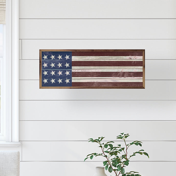 Primitive Flag, 4" H x 12" W